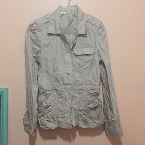 3/$9 Tan colored button up jacket